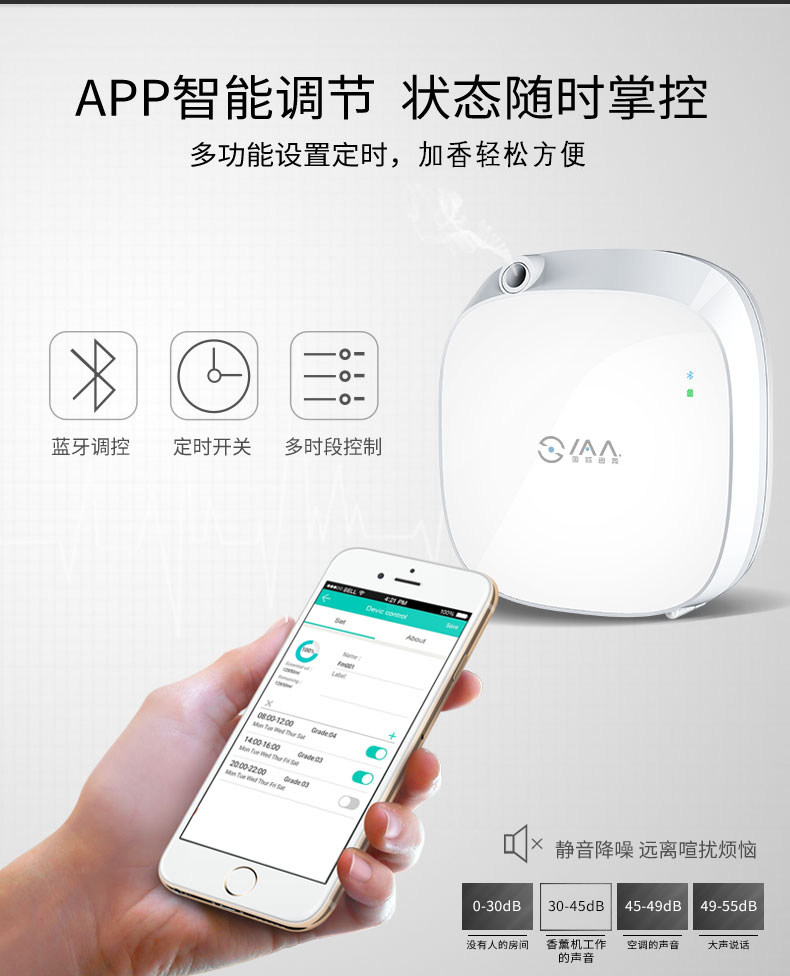 app蓝牙酒店大堂会所雾化加香机