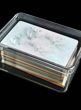 透明塑料盒 银行卡整理收纳矿标珠宝展示盒  100*72*45天地盖PC盒
