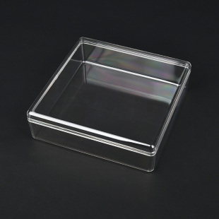 全透明塑料盒PS正方形127x127x37天地盖小产品包装 盒饰品展示盒