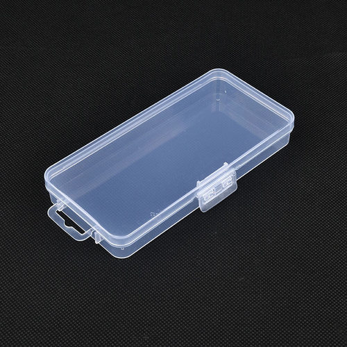 透明pp塑料盒包装盒长方形锁扣盒