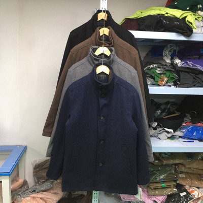 中长款羊毛呢冬款男款立领大衣