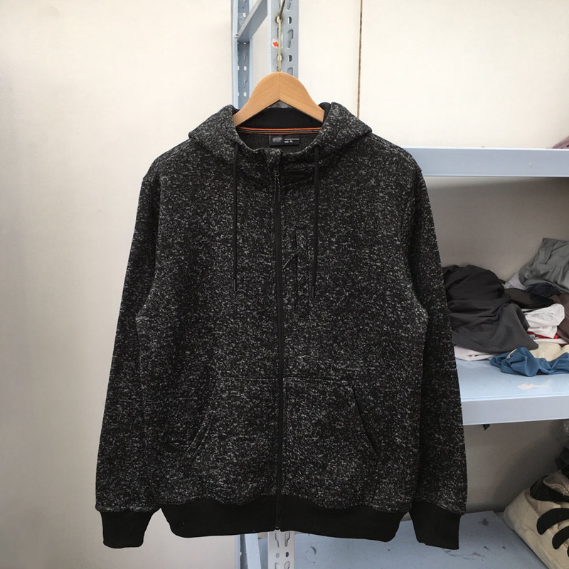 外贸春秋男装阳离子抓绒卫衣