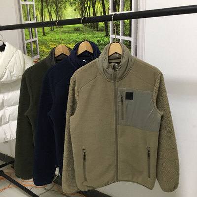 外贸户外春秋男装加厚羊羔绒外套