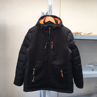 牛货~外贸男款户外棉服加厚空气层连帽棉衣外套防风保暖有加大码