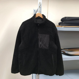 两面穿巨厚实~外贸男装休闲棉服男款立领羊羔毛棉衣外套有加大码