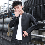 秋季新品休闲时尚皮夹克外套PU皮衣男811-P50，男装皮衣，星座1403B