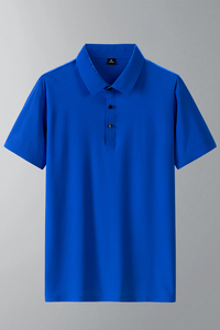 直播polo衫夏季新款高品质男士翻领冰丝T恤商务休闲短袖T331-P35图片