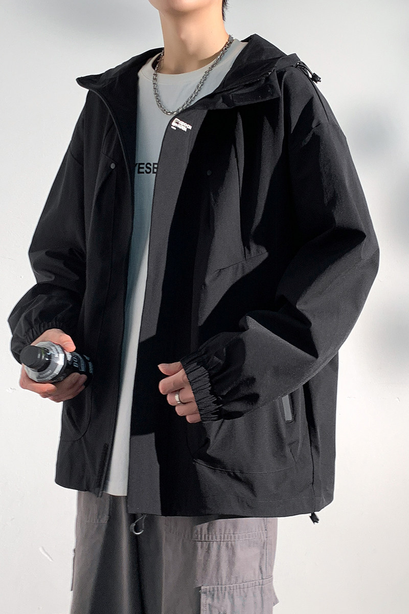 2024春季新款冲男潮牌刺绣宽松连帽登山服工装夹克外套2373-P55,商品下架区,星座1403B
