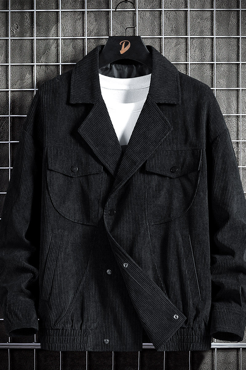 秋冬新款男士翻领灯芯绒休闲西服外套夹克男士上衣JK861-P60,男装夹克,星座1403B