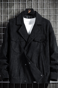 秋冬新款男士翻领灯芯绒休闲西服外套夹克男士上衣JK861-P60图片