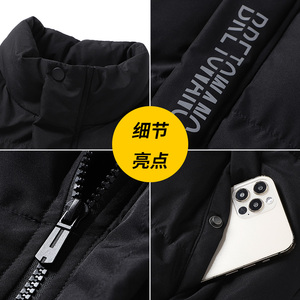 棉衣男冬季棉袄短款立领韩版休闲外套男加厚保暖羽绒棉8388-P85图片