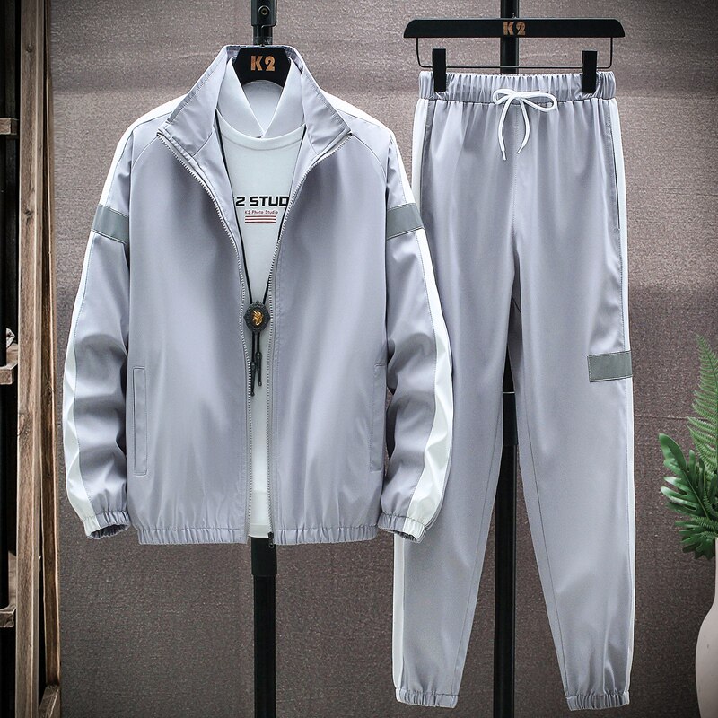 秋季主推韩版外套青年宽松休闲两件套装男TZ801-P38,男装休闲套装,星座1403B