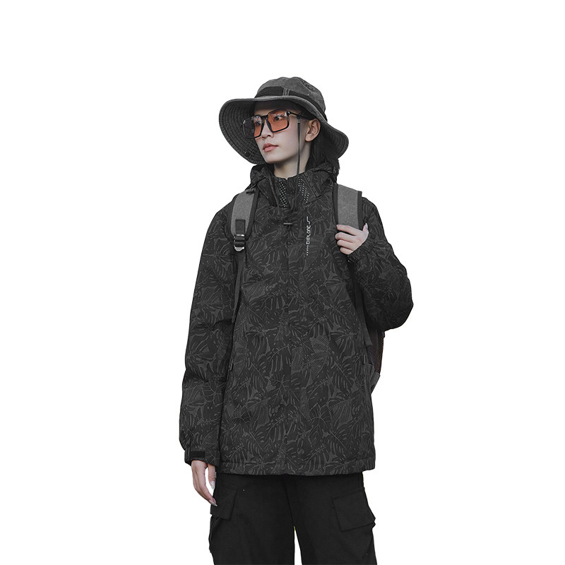 秋季情侣款冲锋衣印花迷彩防风放水户外运动夹克外套男6268M-P45,男装夹克,星座1403B