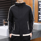 2023春秋男士休闲韩版潮流连帽夹克百搭青年工装上衣JK621-P30，男装夹克，星座1403B