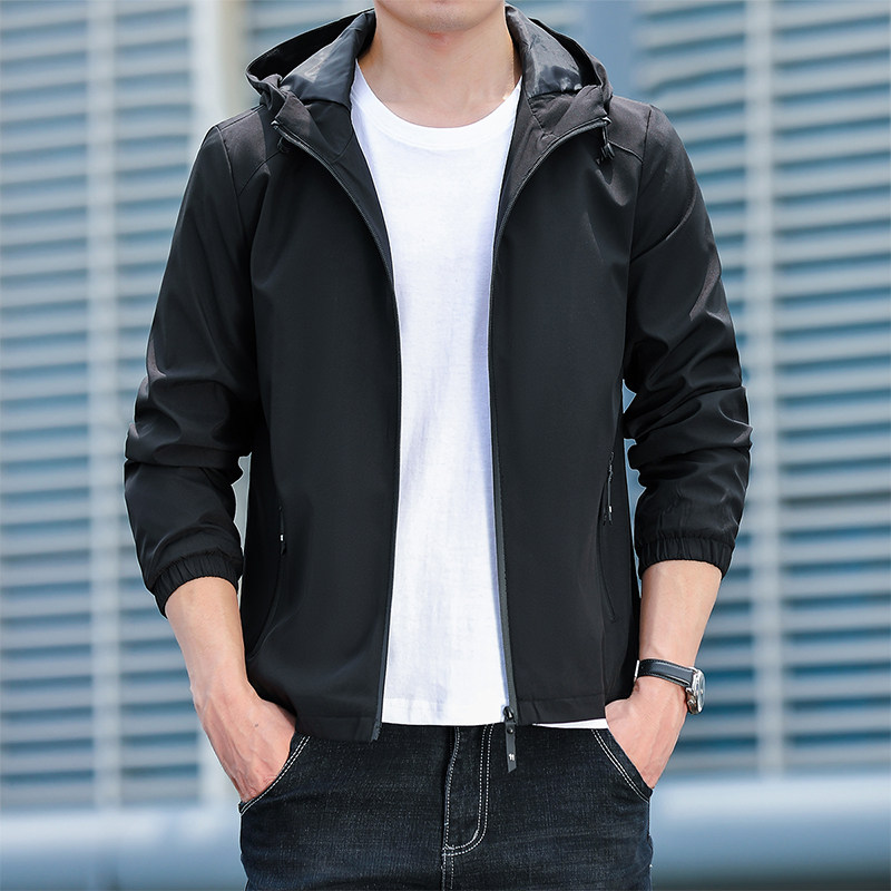 春秋男连帽休闲时尚潮流宽松夹克外套男士上衣1208-P35,男装夹克,星座1403B