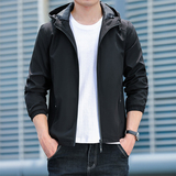 春秋男连帽休闲时尚潮流宽松夹克外套男士上衣1208-P35，男装夹克，星座1403B