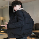 冬季男士外套毛领棉衣修身潮流保暖休闲棉服翻领短款棉袄828-P70，男装棉衣，星座1403B