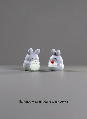 无聊了，可爱龙猫治愈桌面装饰品