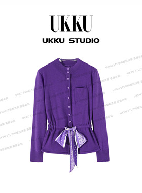 【UKKU STUDIO】秋冬气质设计师款重工时尚针织毛衣315368