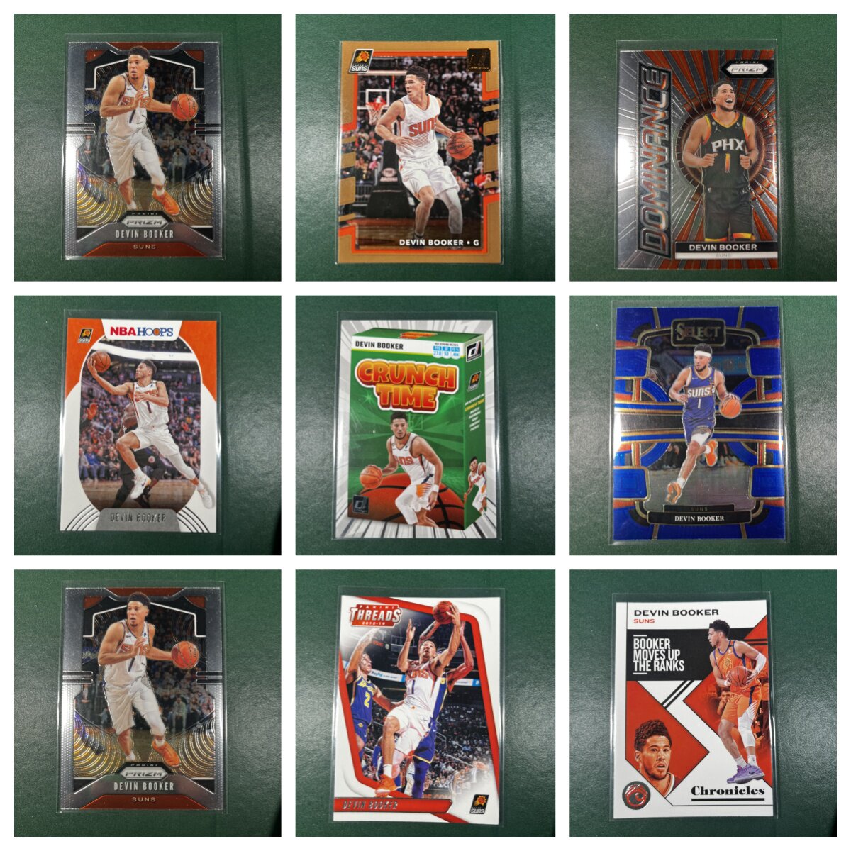布克专区devin booker球星卡篮球正版NBA特卡折射生日礼物