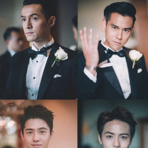 最帅伴郎团胡歌同款婚礼新郎新娘结婚胸花婚礼仿真彭于晏襟花伴郎