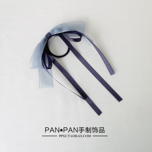 少女心原创发绳纱日系蝴蝶结飘带