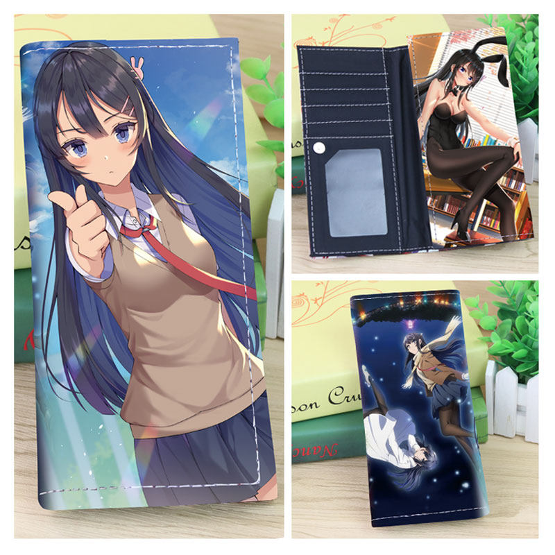 动漫钱包青春猪头少年不会梦到兔女郎学姐樱岛麻衣周边二次元男女