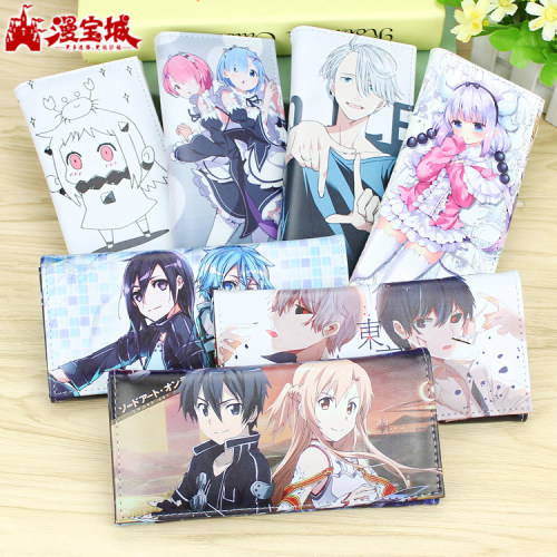 日系卡通孤独摇滚间谍过家家蕾姆周边动漫钱包长款二次元学生卡包