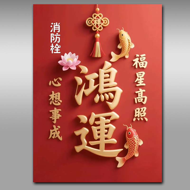 消防栓贴纸消火栓使用方法标识贴画遮挡装饰消防箱电箱贴墙贴Y285