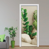 门贴纸整张木门翻新自粘卧室门玻璃门贴纸装 饰电梯贴膜墙贴画q159