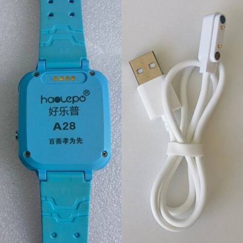 通用型儿童电话智能手表手环充电器磁吸式7.62mm2针4触点usb数据