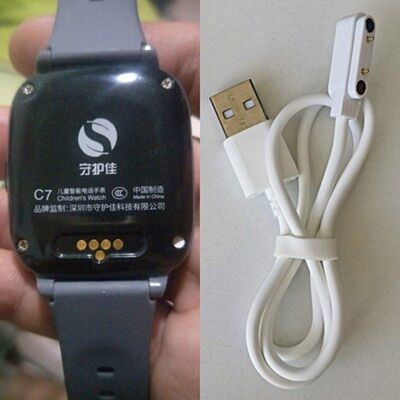 守护佳A36E C8 C7 A28儿童电话手表充电磁吸线手表配件充电器2针