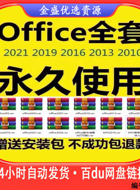 office365安装激活2019 2021 2016 2010办公软件word excel wps