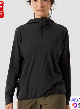 国现始祖鸟Arcteryx Sima Pullover W女款半拉链防晒连帽夹克7086