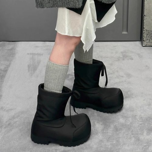 大头雪地靴防水防滑保暖滑雪短靴