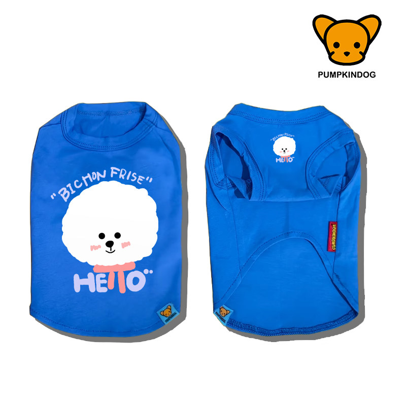 PUMPKINDOG纯棉狗狗背心t恤比熊泰迪约克夏西施吉娃娃小型犬衣服图片