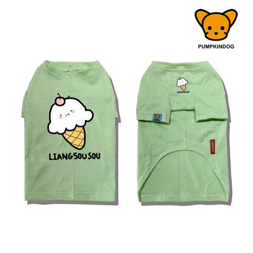PUMPKINDOG纯棉狗狗背心t恤比熊泰迪约克夏西施吉娃娃小型犬衣服