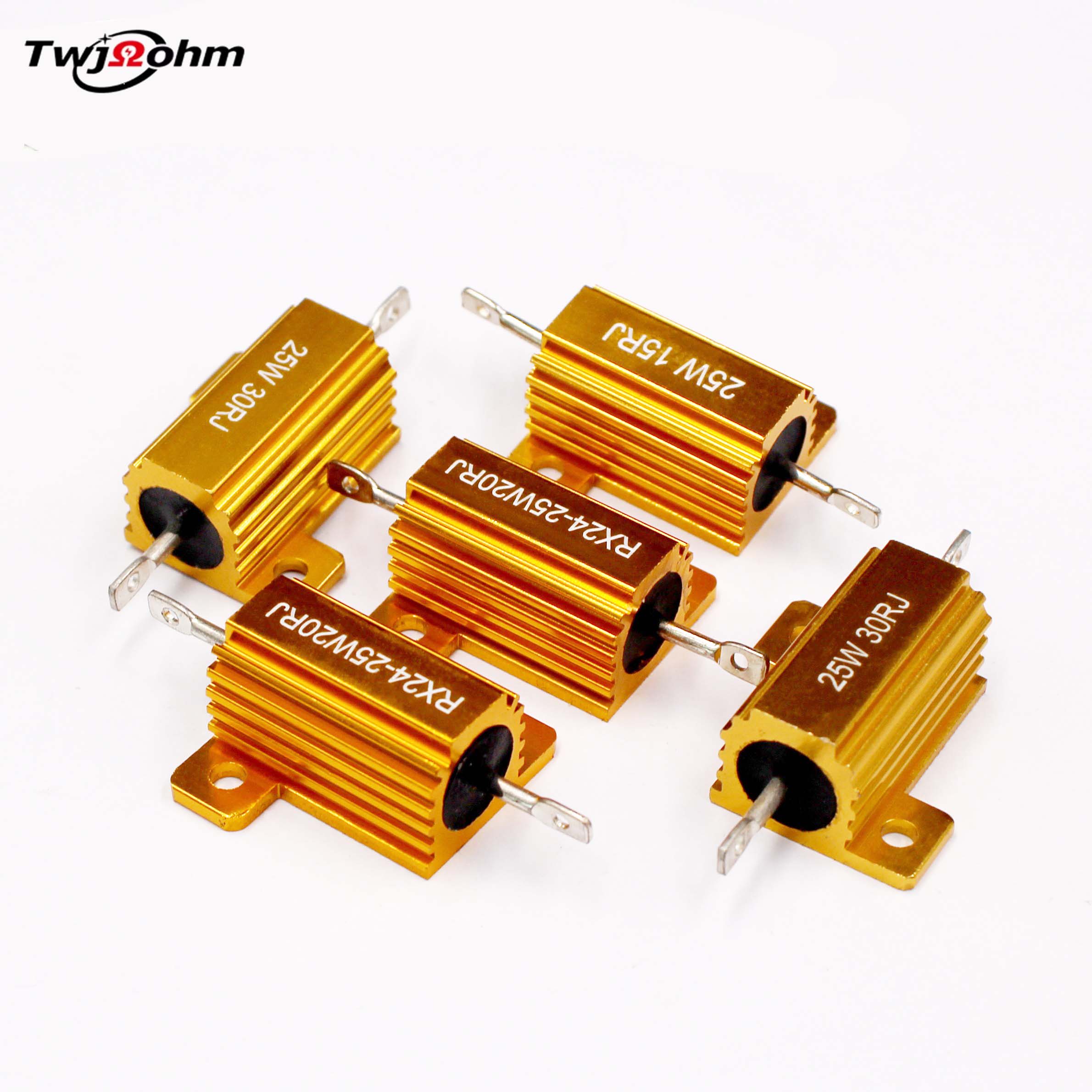 台旺佳25W黄金铝壳10R8欧电阻