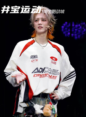 Adidas//阿迪达斯 竞速赛车风机车透气潮流运动长袖KF5155 KH1200