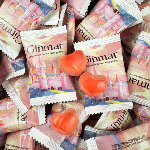英国Ginmar白桃味果汁夹心软糖QQ糖高颜值结婚喜糖零食小红书推荐