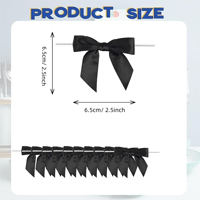 跨境热销6.5x6.5cm 2cm丝带铁丝圣诞树装饰球蝴蝶结挂件糖果点心