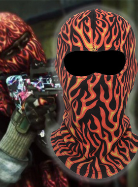 地狱火 cod11 火焰头套 罗纹布面罩 骑行面罩 棉质 使命召唤系列