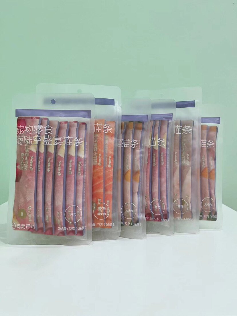 网易严选海陆空盛宴猫条12g*6条宠物零食鸡肉三文鱼