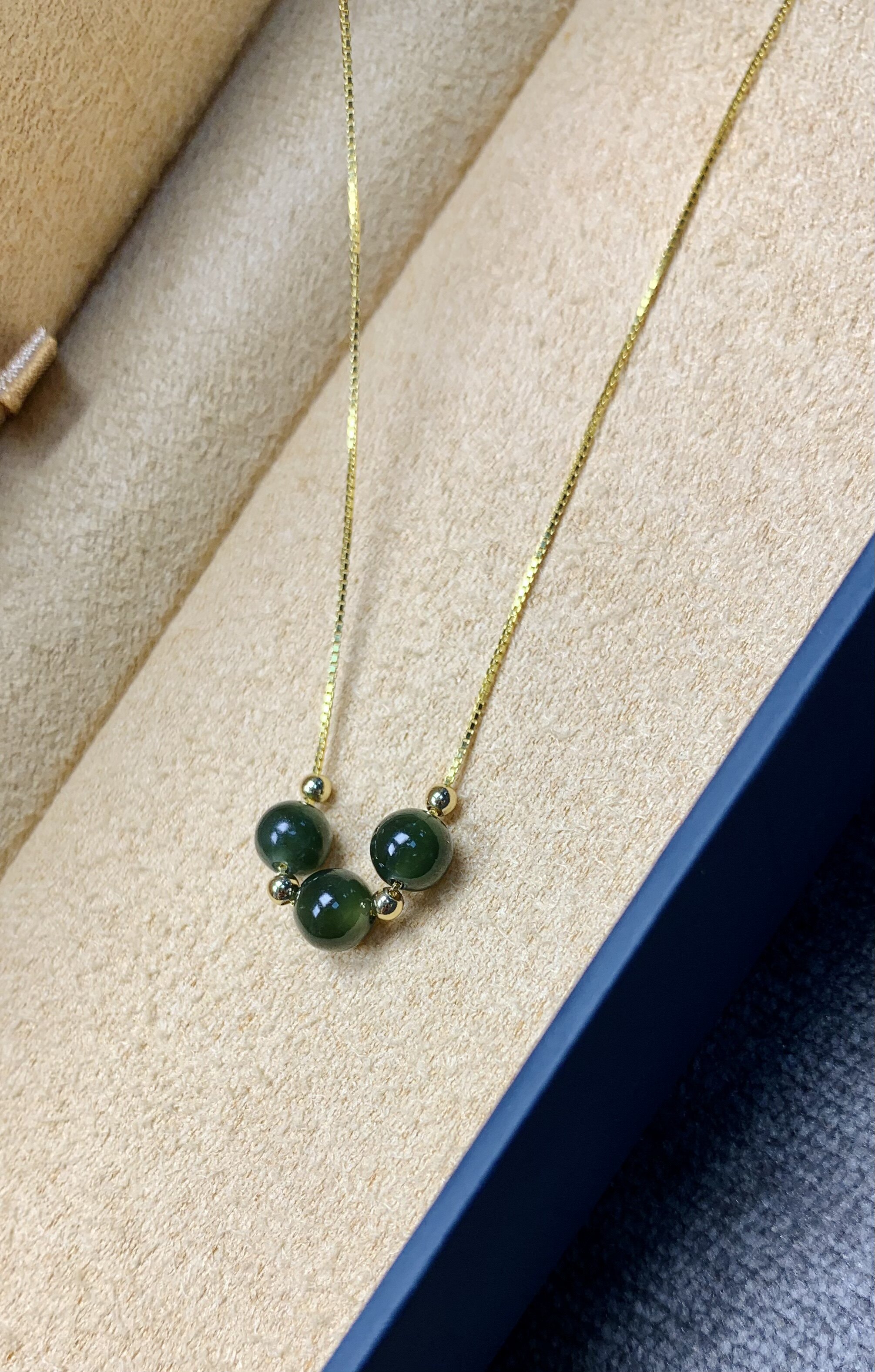 天然和田碧玉三生三世项链