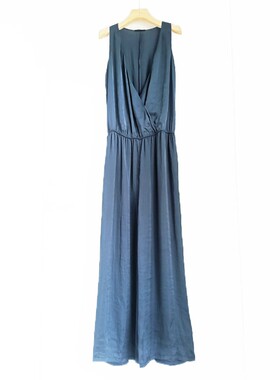 出口外贸原单法式轻薄时尚气质薄款透气简约阔腿连体裤INS欧美L50