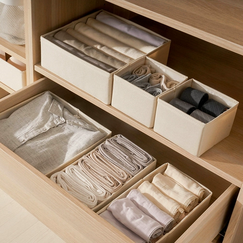 Нижнее белье, коробка для хранения, ткань, колготки, японская система хранения, можно стирать