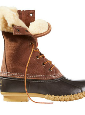 代购L.L.Bean女10寸羊毛猎鸭靴鸭嘴靴防水雪地靴LLBean Bean GTX