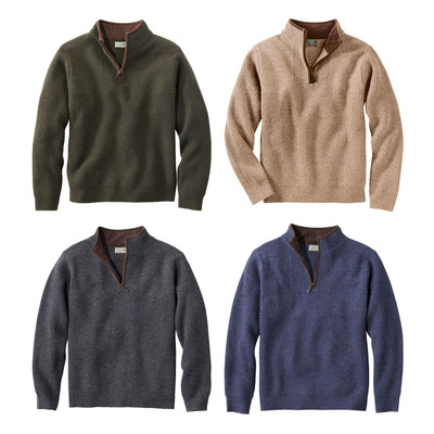 美国毛衣L.L.Bean纯羊毛套头