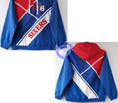 春秋薄款 连帽套头夹克外套L码 私藏正品 费城76人酷帅嘻哈街舞美式