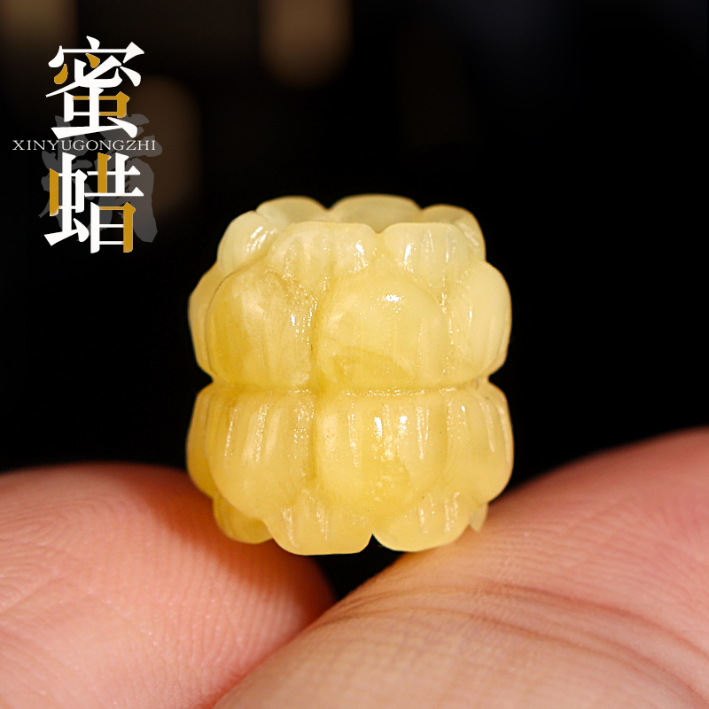 信誉公子俄料蜜蜡双头莲花背云